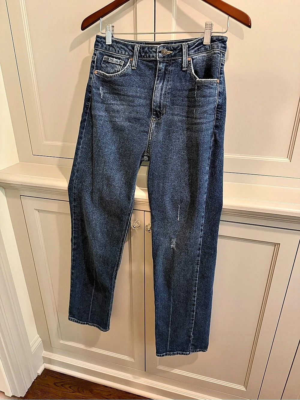 Just Black Denim Straight Leg Jeans Size 28